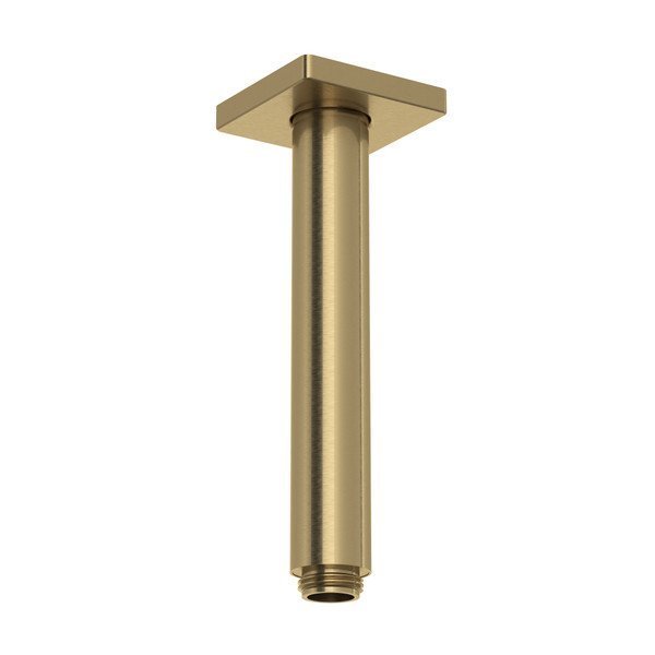 Rohl 7 Reach Ceiling Mount Shower Arm With Square Escutcheon 70527SAAG